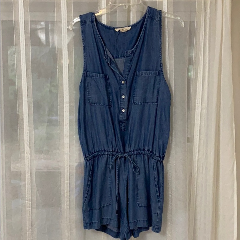 Denim romper